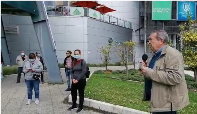 Sindicatos na Reabertura do Centro Comercial Alegro